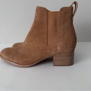 NEW Rag & Bone Walker Chestnut Tan Suede Ankle Womens Booties, Sz 7 (EU 37.5)